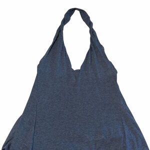 Free People Navy Twisted Strap Top